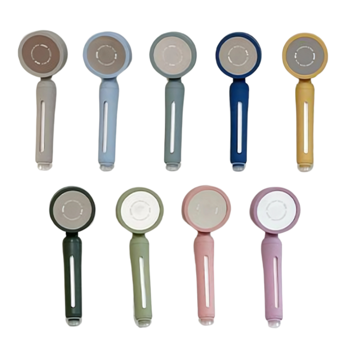 AQUADUO Blossom Showerhead + PLA Refill Filter (2 Pieces) – 9 Colors