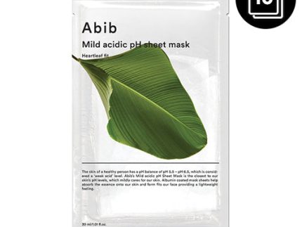 Abib Mild Acidic pH Sheet Mask 10ea #Heartleaf Fit