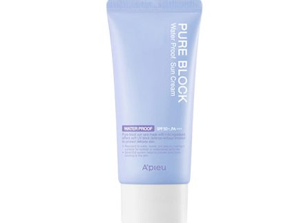 A'pieu Pure Block Natural Waterproof Sun Cream SPF50+ PA+++ 50ml