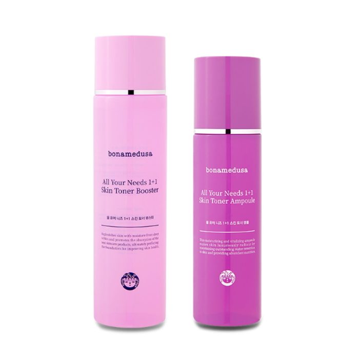 bonamedusa All Your Needs 1+1 Skin Toner Booster & Ampoule Set