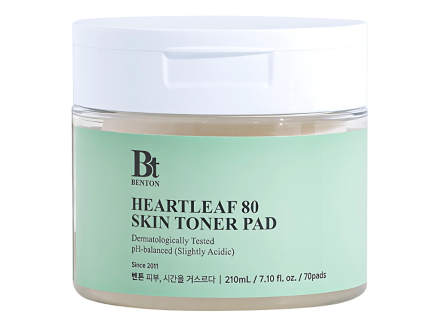 BENTON Heartleaf 80 Skin Toner Pad 210ml * 70pads