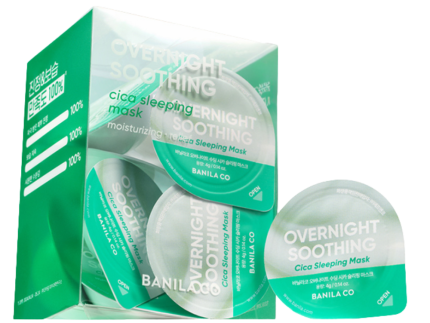 BANILA CO Overnight Soothing Cica Sleeping Mask Travel Kit (4g × 12ea)