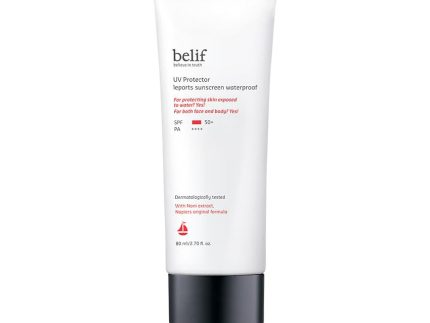 belif UV Protector Leports Sunscreen Waterproof SPF50+ PA++++ 80ml