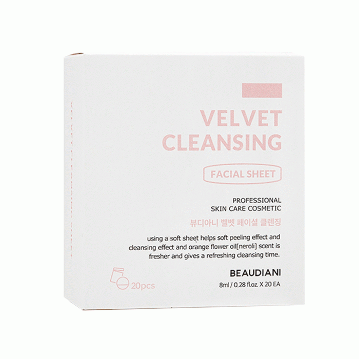 BEAUDIANI Velvet Facial Cleansing Sheet 8ml x 20ea