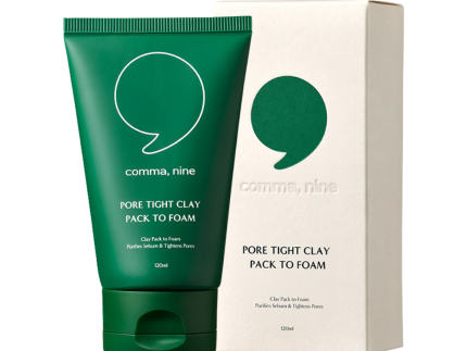 COMMANINE 3-in-1 Pore Tight Clay Pack-to-Foam Cleanser 120ml