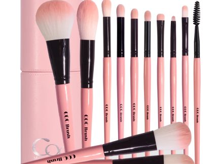 Coringco Cotton Candy Makeup Brush Set 12 PCS