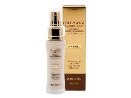 3W CLINIC Collagen & Luxury Gold Intensive Serum Foundation SPF50+ PA++++ 40g