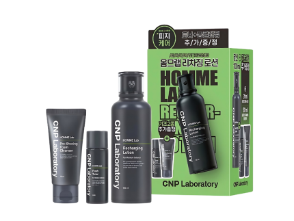 CNP Homme Lab Recharging Lotion 100ml Special Set (+Toner 31ml & Cleansing Foam 50ml)