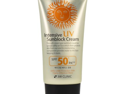 3W CLINIC Intensive UV Sun Block Cream SPF50+ PA+++ 70ml