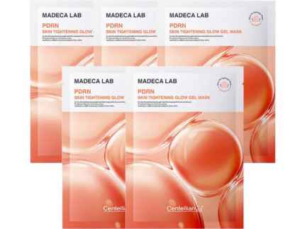 Centellian24 Madeca Lab PDRN Skin Tightening Glow Gel Mask Pack (5 sheets)