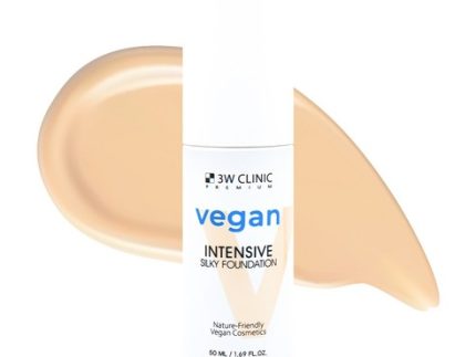 3W CLINIC Premium Vegan Intensive Silky Foundation SPF50+ PA+++ 50ml