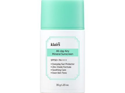 dear, klairs All-day Airy Mineral Sunscreen SPF50+ PA+++ 35g