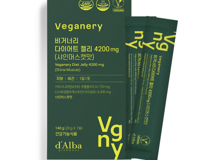 d'Alba Veganery Diet Jelly 4200mg 1Box (20g x 7ea) - Shine Muscat Flavor