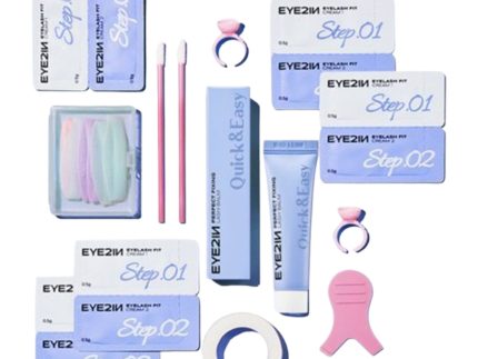 EYE2IN Eyelash Fit Self Perm Trial Kit – 5 Uses (Lash Balms Included)