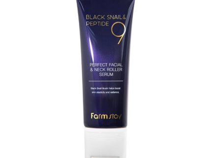 Farmstay Black Snail & Peptide 9 Perfect Facial & Neck Roller Serum 100ml