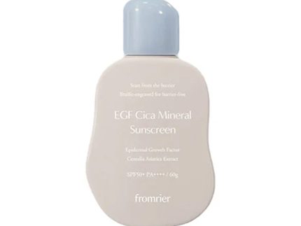 fromrier Vegan EGF Cica Mineral Sunscreen SPF50+ PA++++ 60g