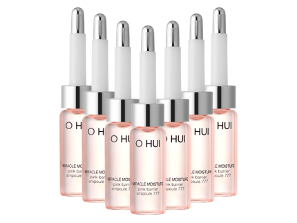 O HUI Miracle Moisture Pink Barrier Ampoule 777 Set