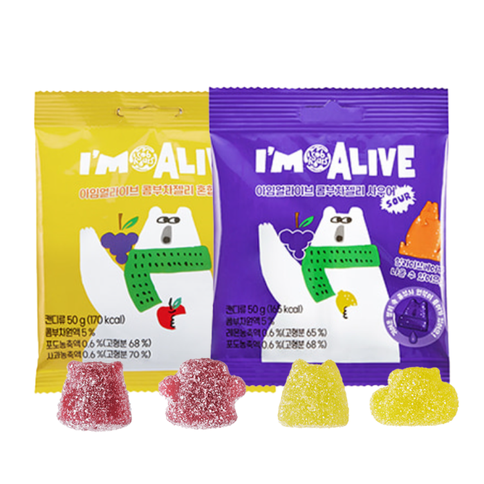 IMALIVE Kombucha Jelly 50g x 10 bags (2 Flavor)