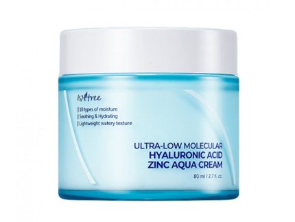 Isntree Ultra-Low Molecular Hyaluronic Acid Zinc Aqua Cream 80ml