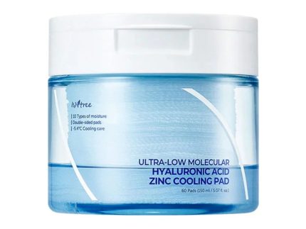 Isntree Ultra-low Molecular Hyaluronic Acid Zinc Cooling Pad 150ml 60ea