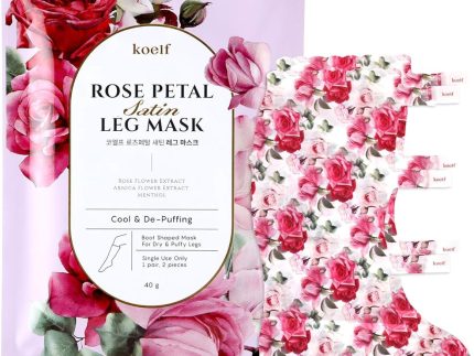 koelf Rose Petal Satin Leg Mask 1ea