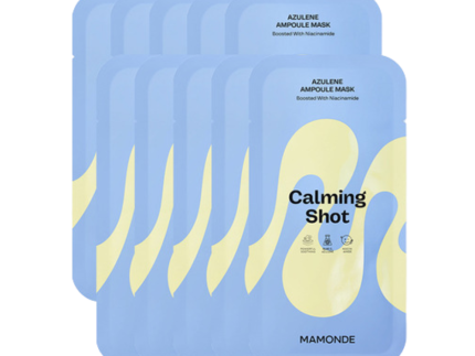 Mamonde Calming Shot Azulene Ampoule Mask Pack (10 Sheets)