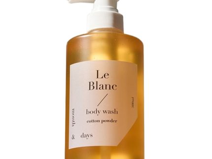 Month & Days Le Blanc Perfume Body Wash Cotton Powder 500ml