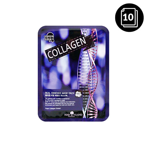 MAY ISLAND Collagen Real Essence Mask Pack 10ea