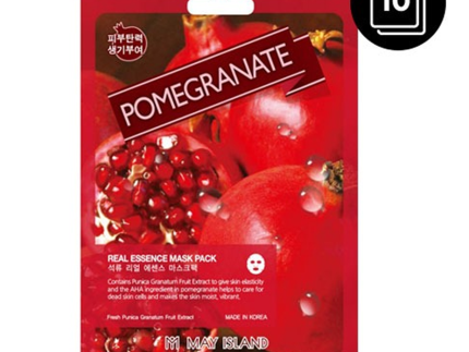 MAY ISLAND Pomegranate Real Essence Mask Pack 25ml * 10ea