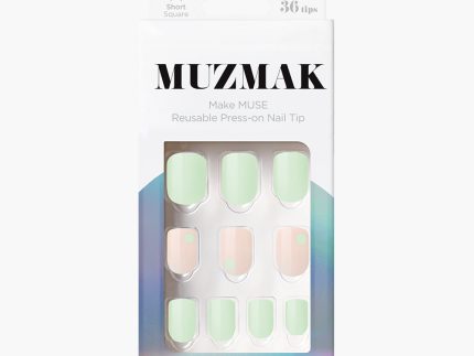 MUZMAK Nail Tips 36pcs #Leaf(Short Square)