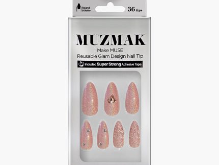 MUZMAK Nail Tips 36pcs #Dollish(Round Stiletto)