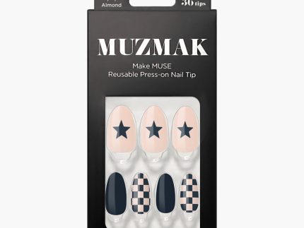 MUZMAK Nail Tips 36pcs #Draw Night(Almond)