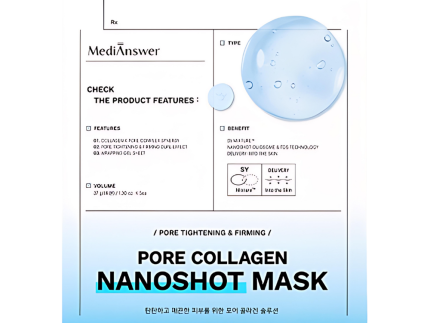 MediAnswer Pore Collagen Nano Shot Mask 37g * 5ea