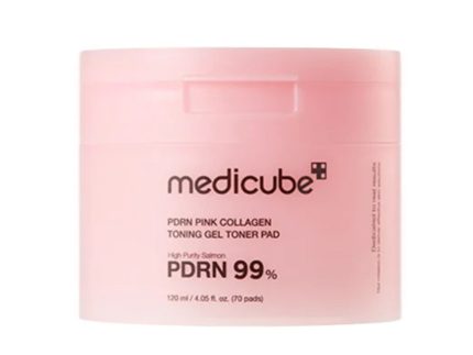MEDICUBE PDRN Pink Collagen Toning Gel Toner Pad 70 Sheets