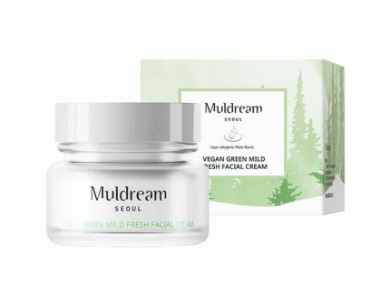 Muldream Vegan Green Mild Fresh Facial Cream 60ml
