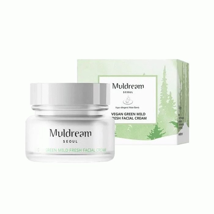 Muldream Vegan Green Mild Fresh Facial Cream 60ml