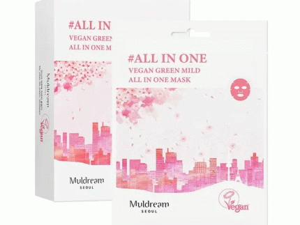 Muldream Vegan Green Mild All In One Mask 25ml *10ea
