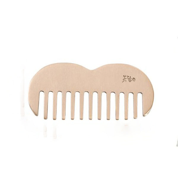 NOTDAM Bangjja Brassware Apple-Comb Scalp Gua Sha Comb with Complimentary Jeogori Gift