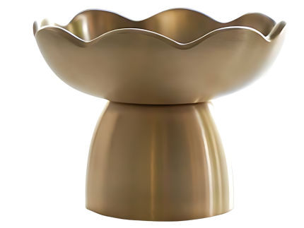 NOTDAM Bangjja Brassware Flower Gua Sha Massager with Complimentary Quilted Pouch