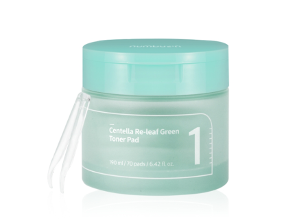 numbuzin No.1 Centella Re-leaf Green Toner Pad 190ml (70 pads)