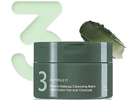 numbuzin No.3 Pore & Makeup Cleansing Balm with Green Tea and Charcoal 85g