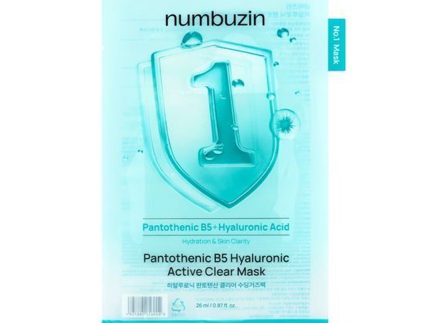 numbuzin No. 1 Pantothenic B5 Hyaluronic Active Clear Mask Sheet 10ea