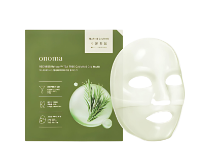 onoma Redness Reliever Tea Tree Calming Gel Mask Set (4+1)