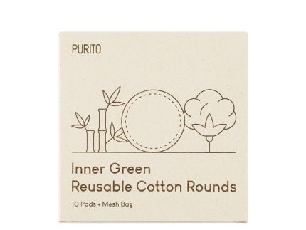 PURITO Inner Green Reusable Cotton Rounds 10ea