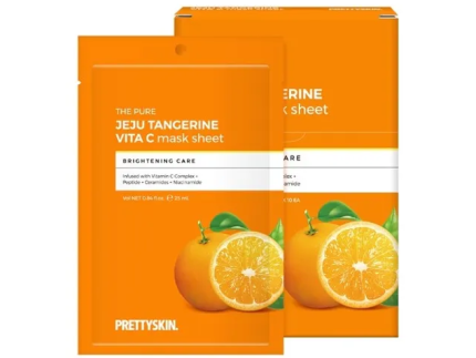 Pretty skin The Pure Jeju Tangerine Vita C Mask 10 Sheet