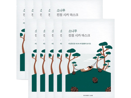 ROUND LAB Pine Calming Cica Mask Sheet 27ml x 10ea