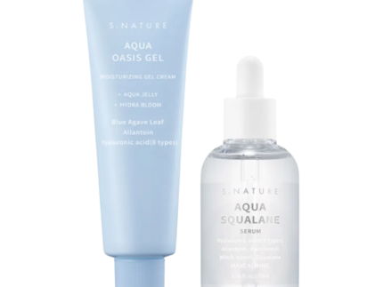 S.NATURE Aqua Oasis Hydrating Gel Cream 80ml + Squalane Serum 70ml
