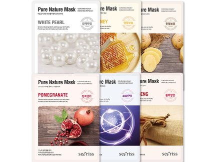 Secriss Pure Nature Mask Pack 25ml x 10ea (6 Type)