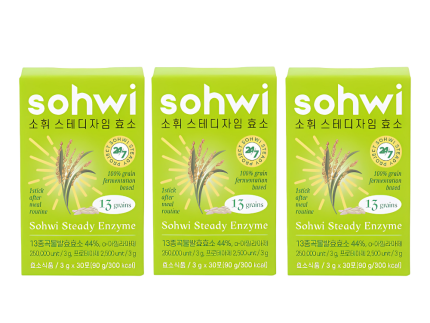 sohwi Steady Enzyme (90 Sachets / 3 Boxes)
