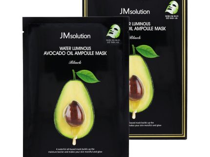 JM Solution Water Luminous Avocado Oil Ampoule Mask Black 10ea